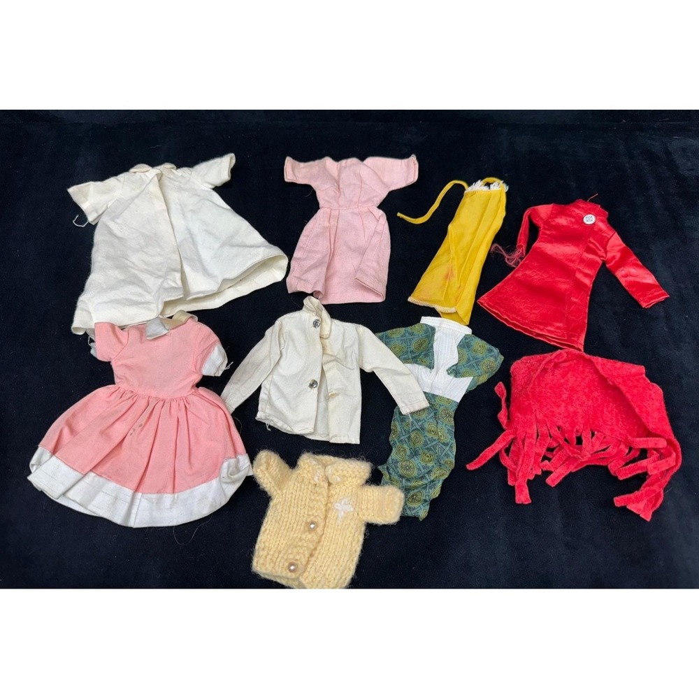 Vintage Fashion Doll Clothes Miscellaneous Dress, Tops, Sweaters Clothing Lot
